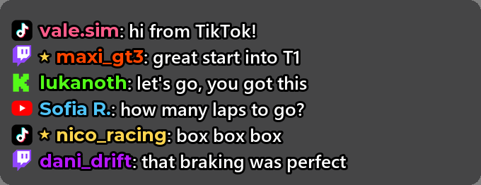 Stream chat manual