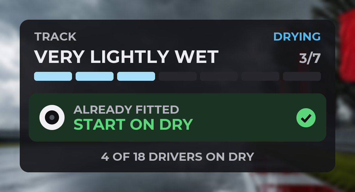 START ON DRY